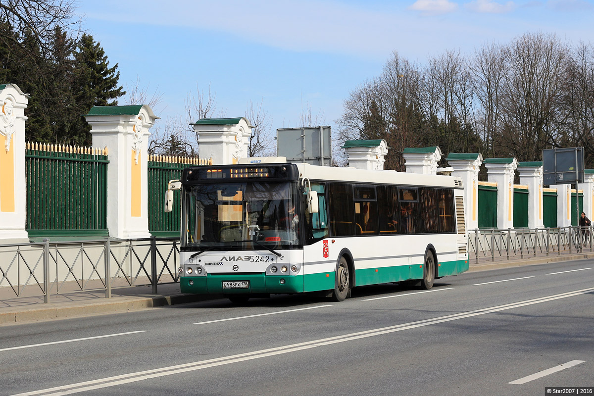 Санкт-Петербург, ЛиАЗ-5292.60 № 5242