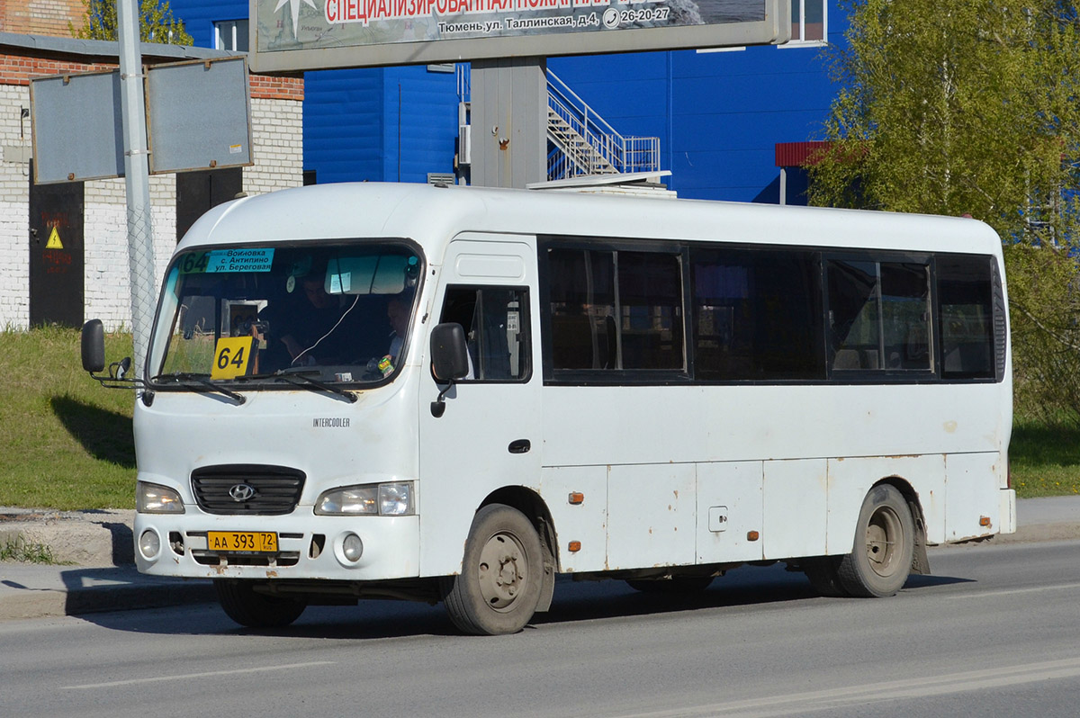 Тюменская область, Hyundai County LWB (ТагАЗ) № АА 393 72