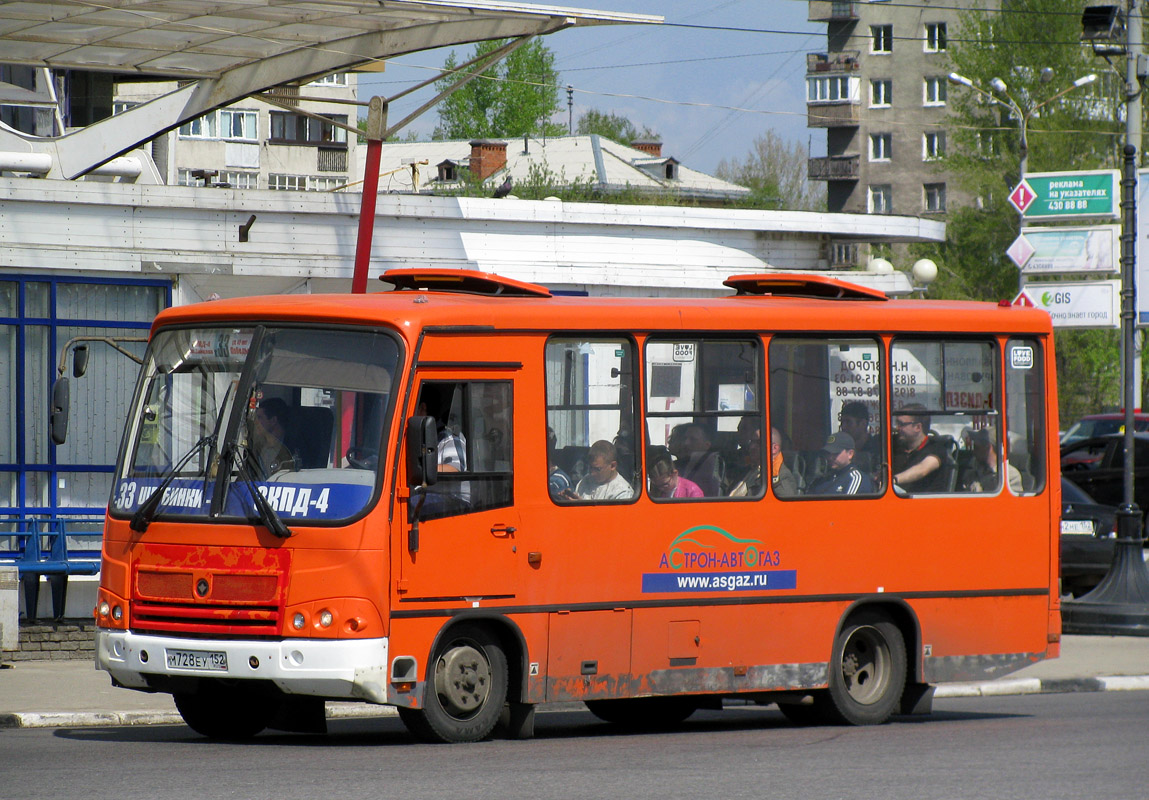 Нижегородская область, ПАЗ-320302-08 № М 728 ЕУ 152