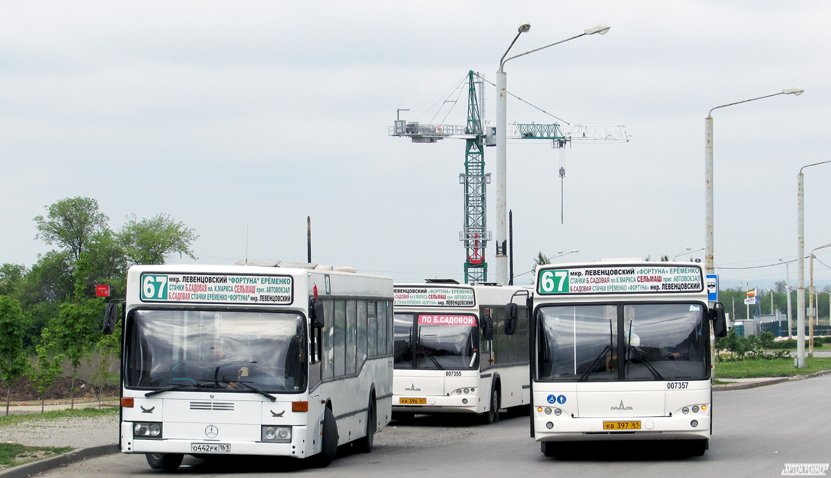 Rostovská oblast, Mercedes-Benz O405N2 č. 007202; Rostovská oblast, MAZ-103.485 č. 007357; Rostovská oblast — Bus stations