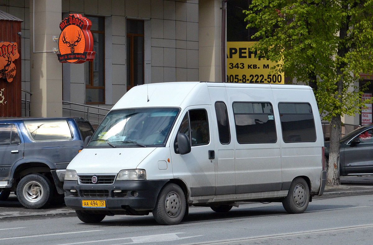 Тюменская область, FIAT Ducato 244 CSMMC, -RT № АА 494 72