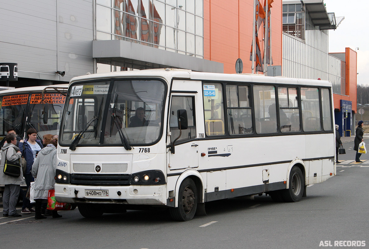 Санкт-Петербург, ПАЗ-320412-05 № 7768