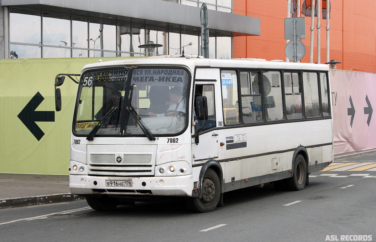 Санкт-Петербург, ПАЗ-320412-05 № 7862