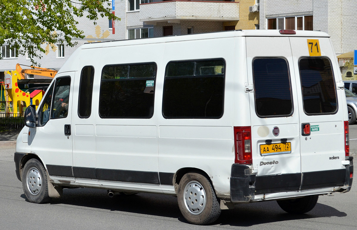 Тюменская область, FIAT Ducato 244 CSMMC, -RT № АА 494 72