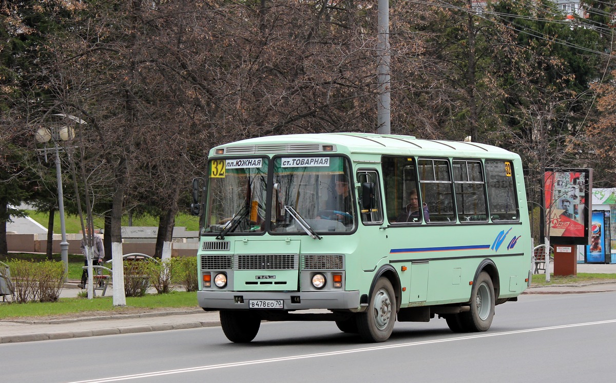 Томская область, ПАЗ-32053 № В 478 ЕО 70