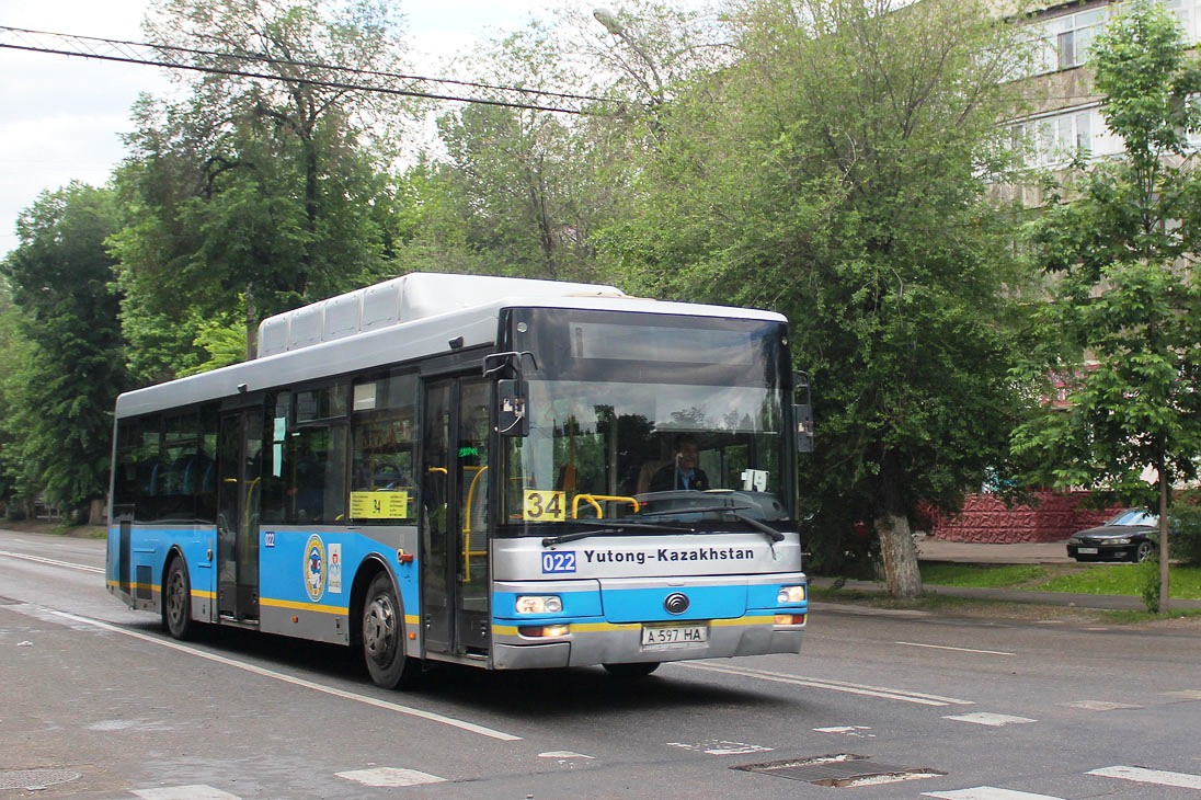 Алматы, Yutong ZK6120HGM № 022