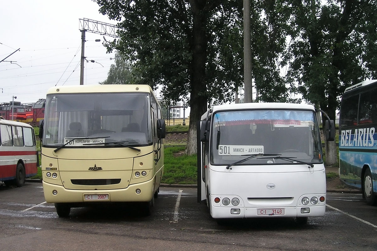 Гродненская область, МАЗ-256.170 № 023008; Гродненская область, ГАРЗ А0921 "Радимич" № 020731