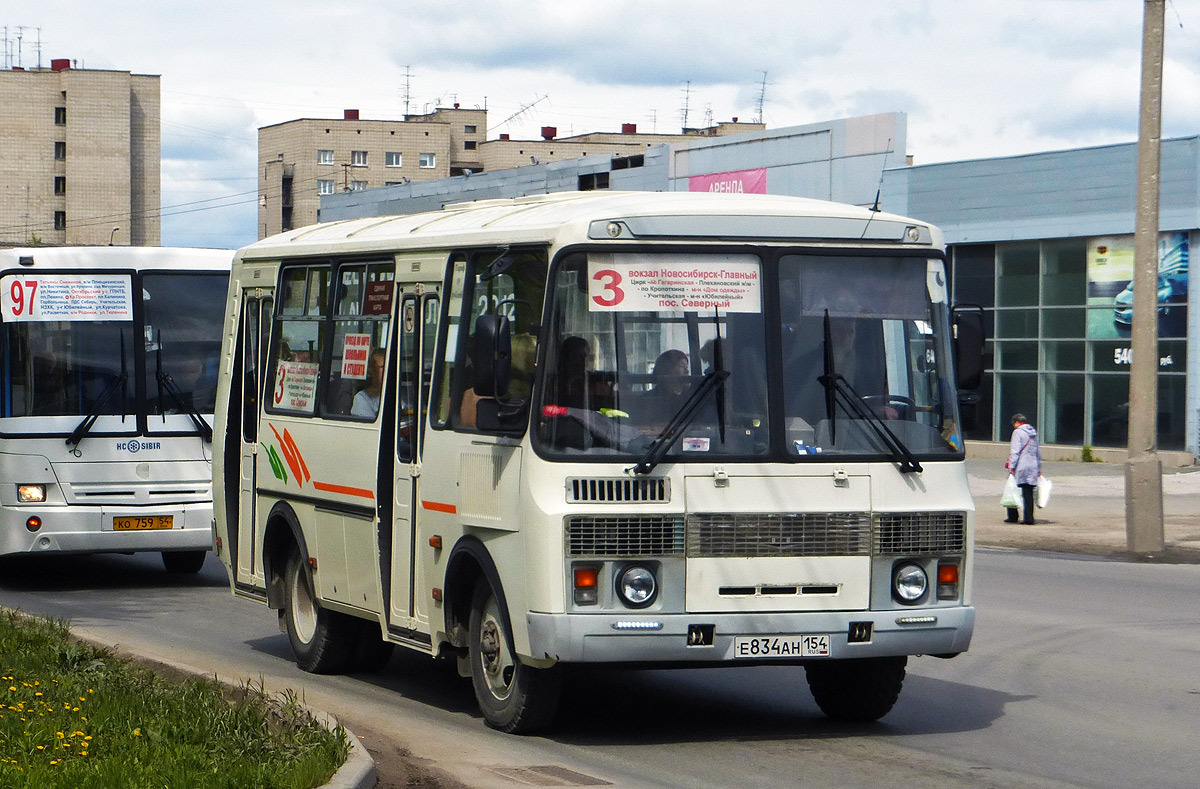 Новосибирская область, ПАЗ-32054 № Е 834 АН 154