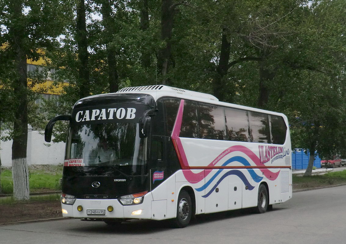 Саратовская область, King Long XMQ6129Y № Т 248 КА 64 — Фото — Автобусный  транспорт