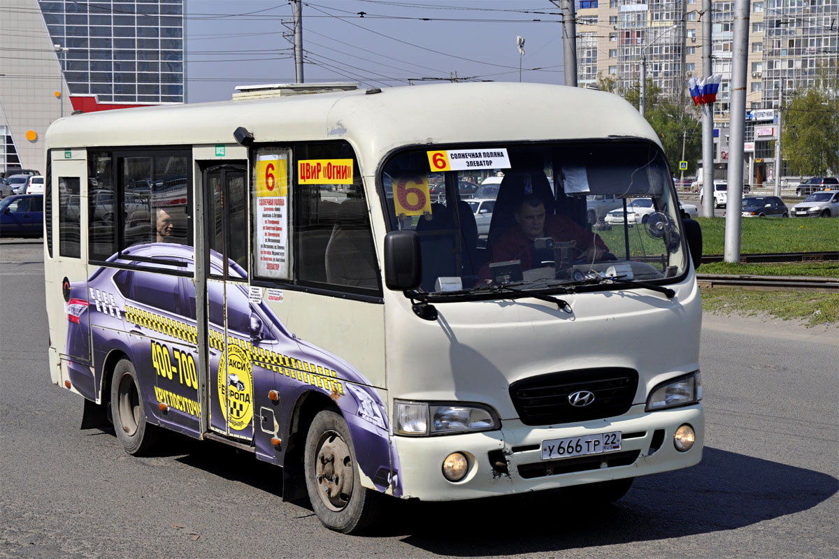 Алтайский край, Hyundai County SWB C08 (РЗГА) № У 666 ТР 22