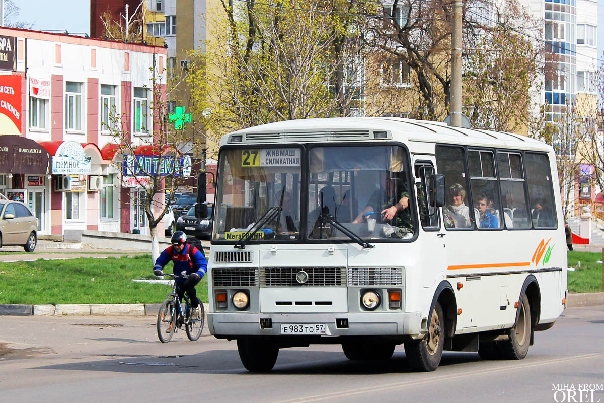 Орловская область, ПАЗ-32054 № Е 983 ТО 57