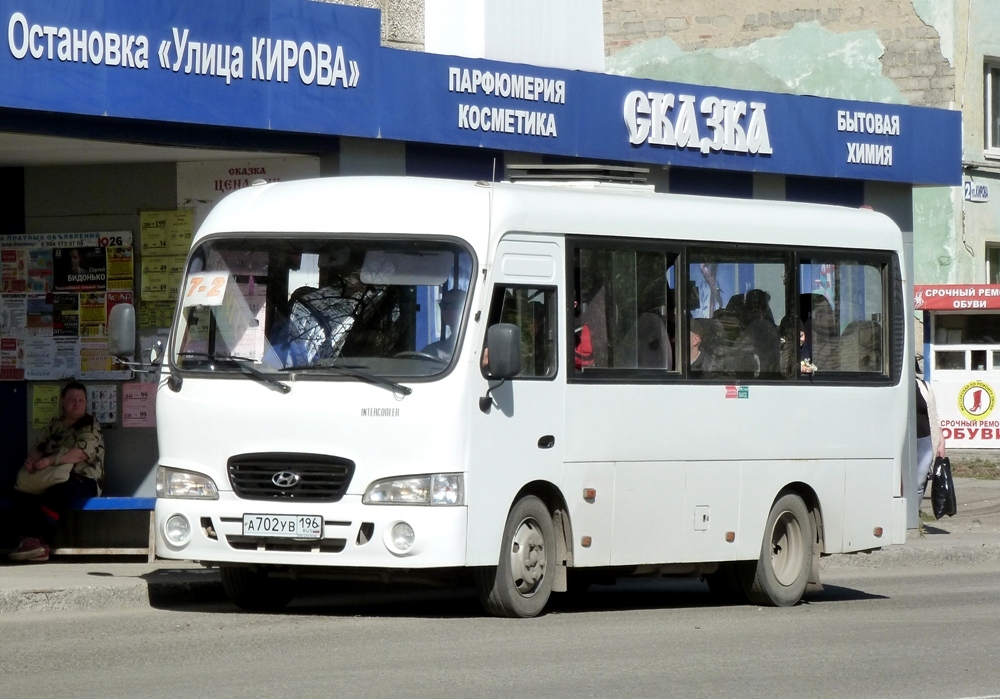 Свердловская область, Hyundai County SWB C08 (ТагАЗ) № А 702 УВ 196