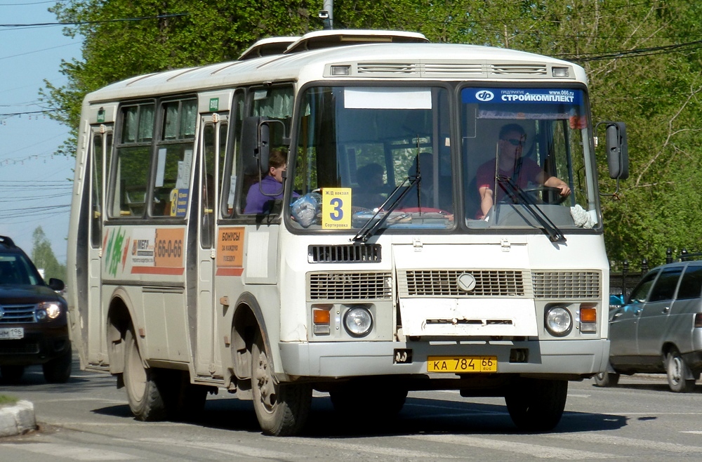 Свердловская область, ПАЗ-32054 № КА 784 66