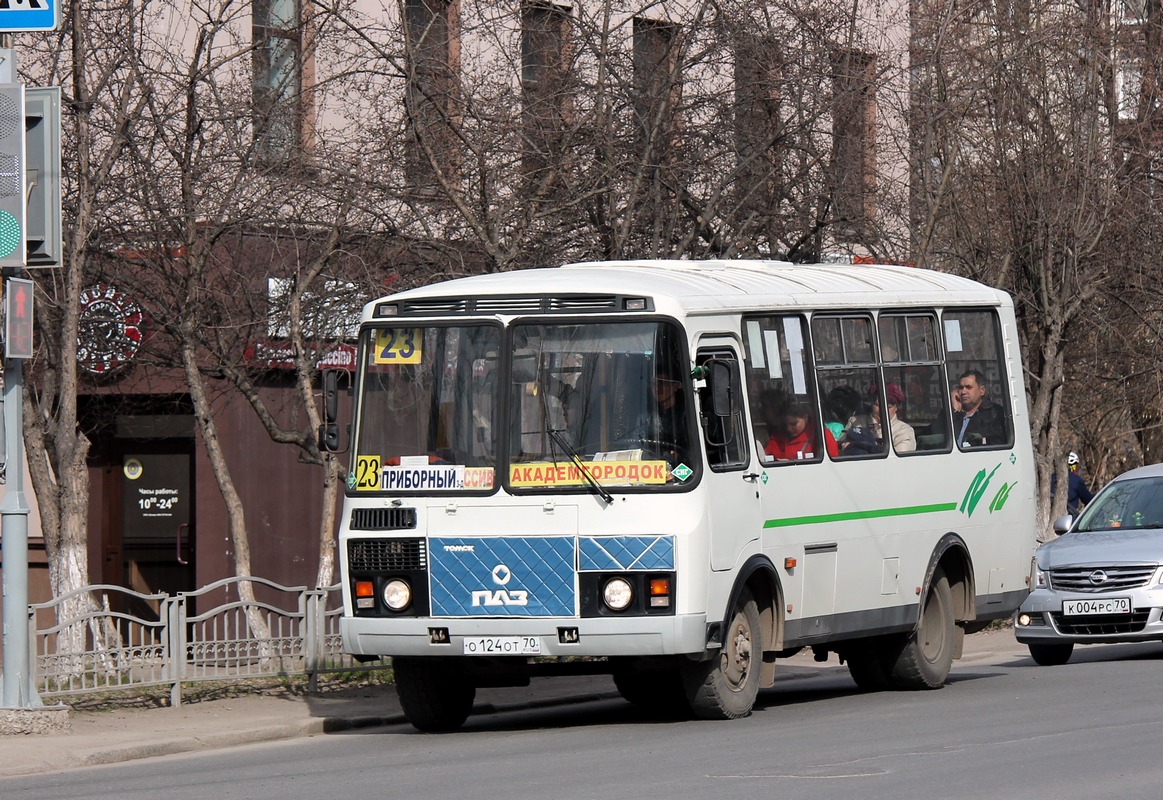 Томская область, ПАЗ-32053 № О 124 ОТ 70