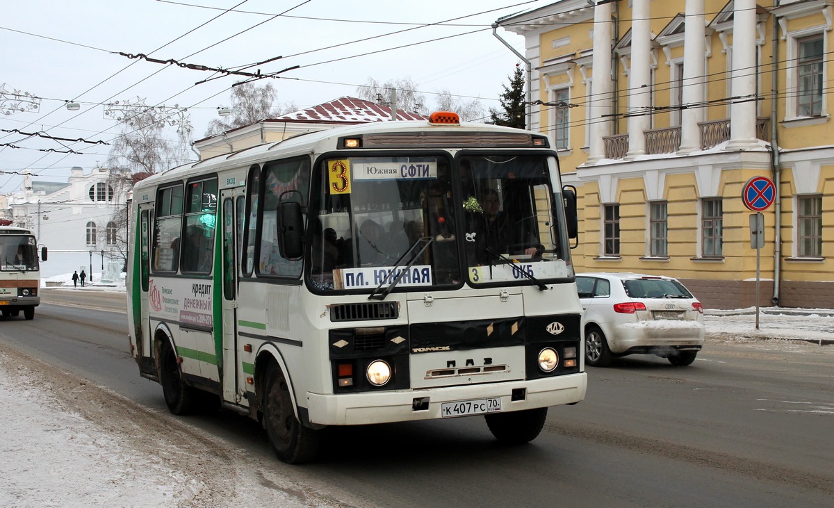 Томская область, ПАЗ-32054 № К 407 РС 70