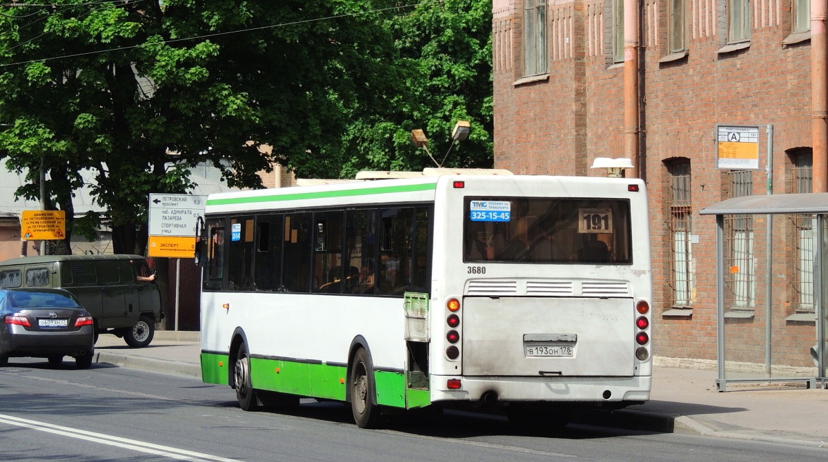 Санкт-Петербург, ЛиАЗ-5293.60 № 3680