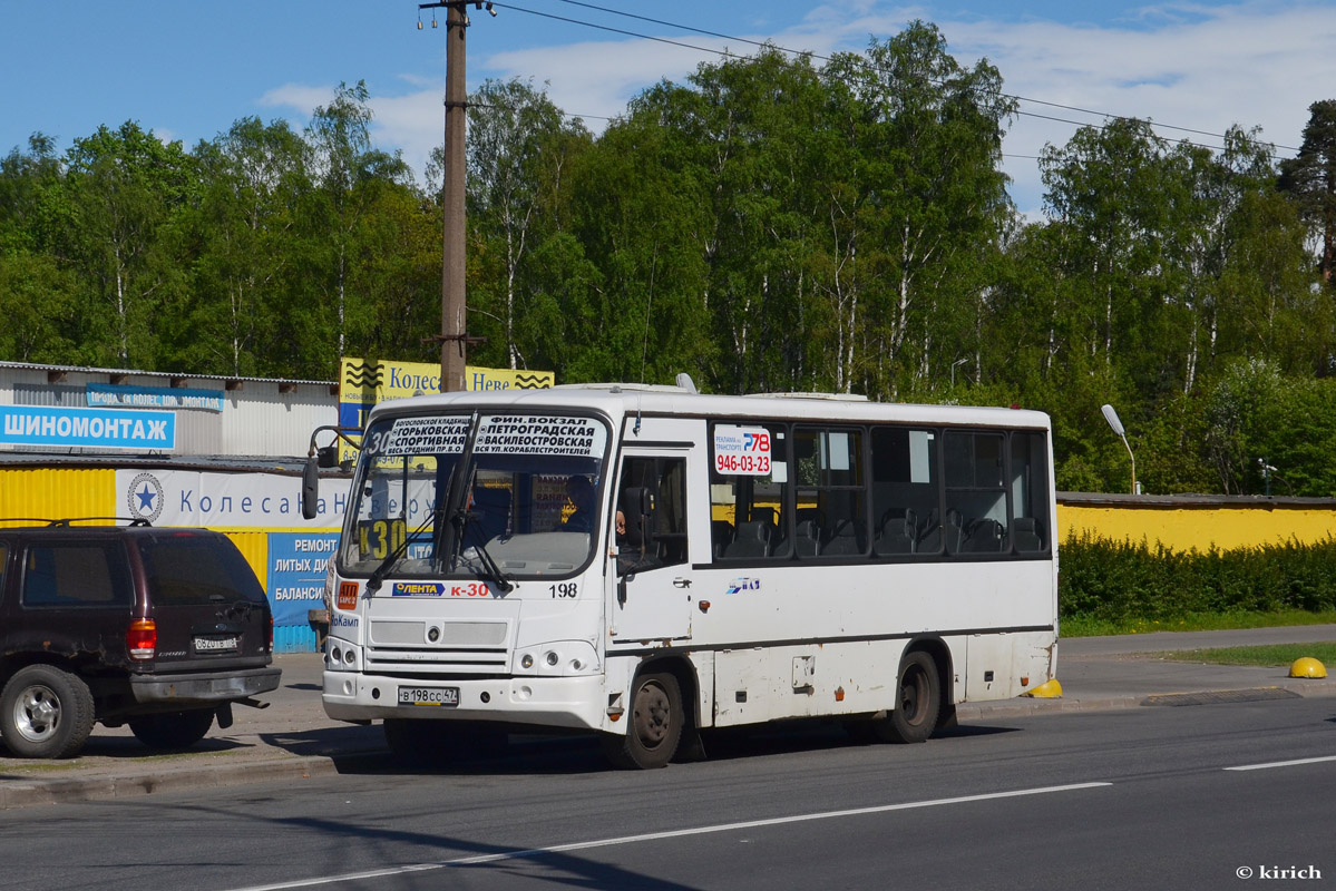 Санкт-Петербург, ПАЗ-320402-03 № 198