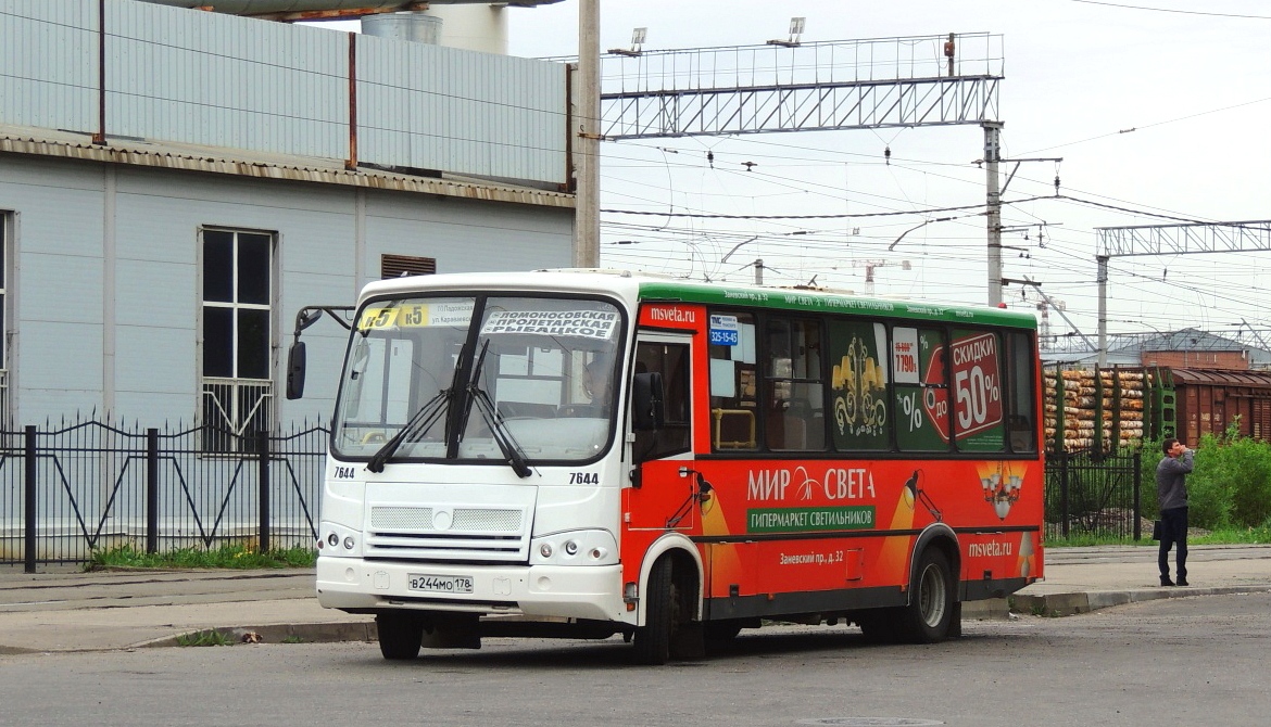 Санкт-Петербург, ПАЗ-320412-05 № 7644