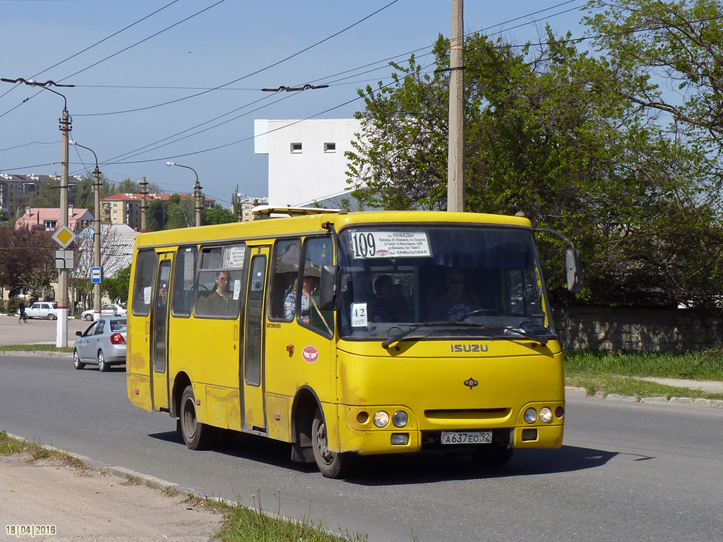 Севастополь, Богдан А09202 № А 637 ЕО 92