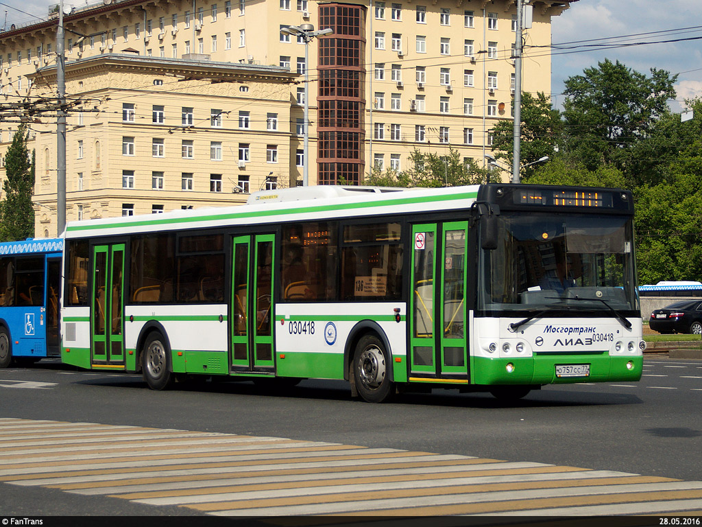 Moskau, LiAZ-5292.22 (2-2-2) Nr. 030418