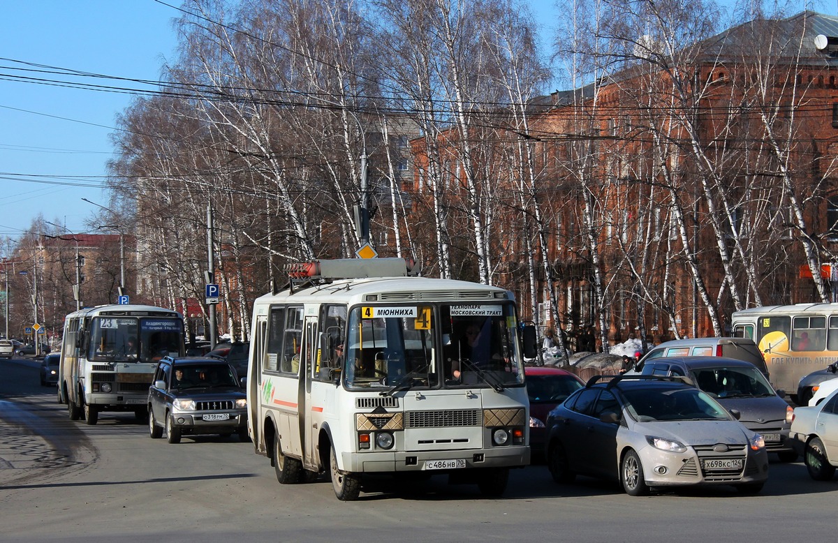 Томская область, ПАЗ-32054 № С 486 НВ 70