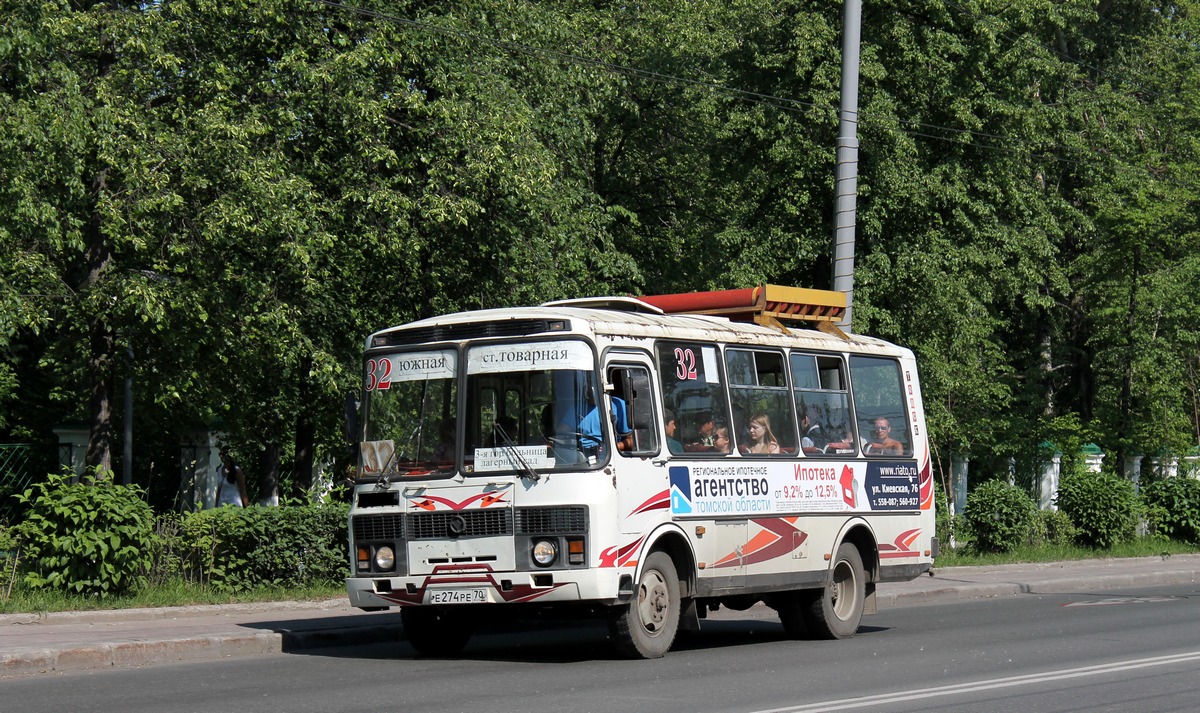 Томская область, ПАЗ-32051-110 № Е 274 РЕ 70