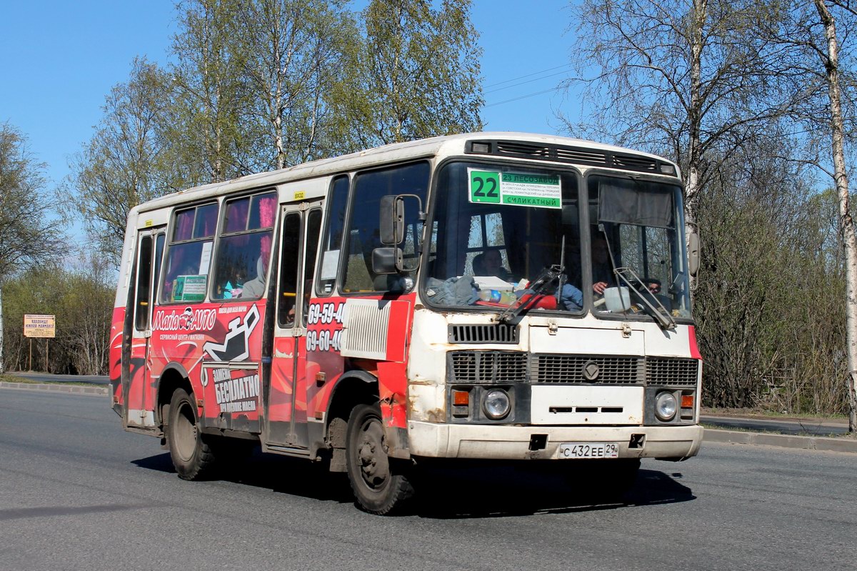 Архангельская область, ПАЗ-32054 № С 432 ЕЕ 29