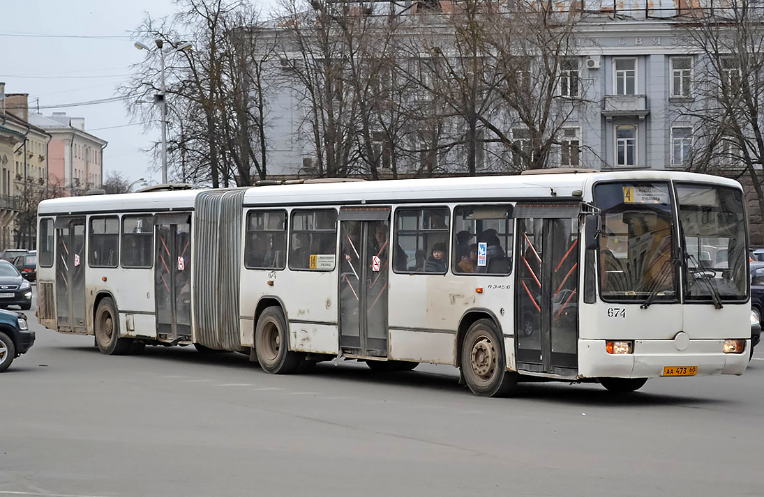 Псковская область, Mercedes-Benz O345G № 674