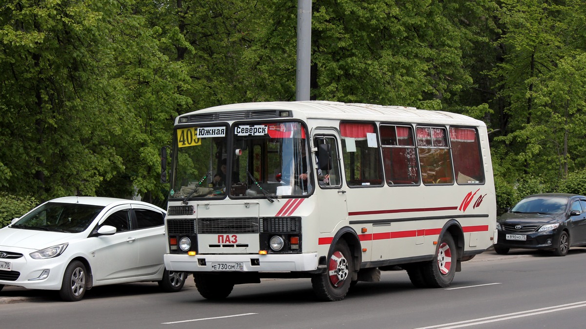 Томская область, ПАЗ-32051-110 № Е 730 ОМ 70