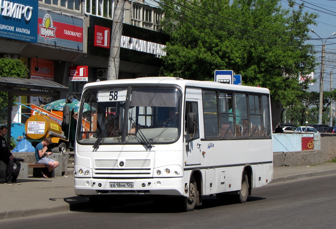 Красноярский край, ПАЗ-320402-03 № Е 618 НК 124