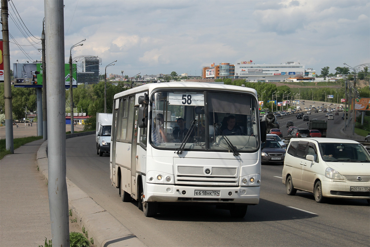 Красноярский край, ПАЗ-320402-03 № Е 618 НК 124