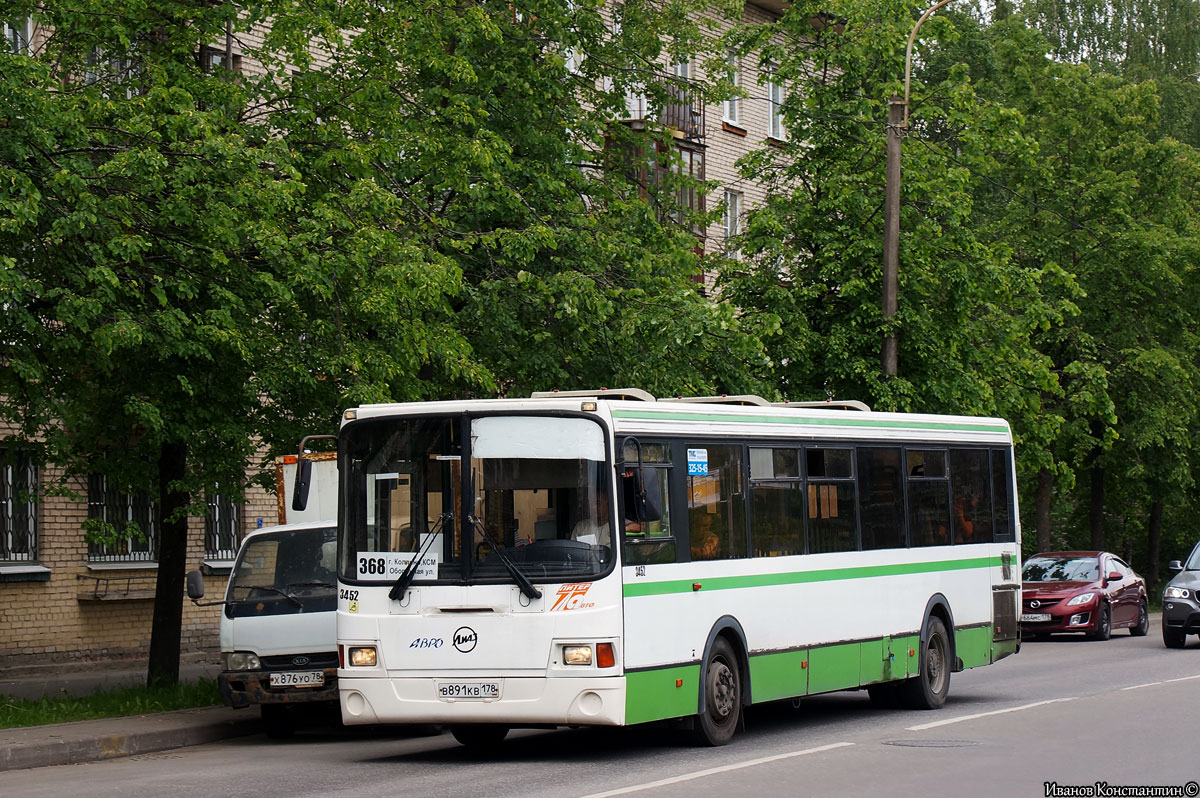 Санкт-Петербург, ЛиАЗ-5293.53 № 3452