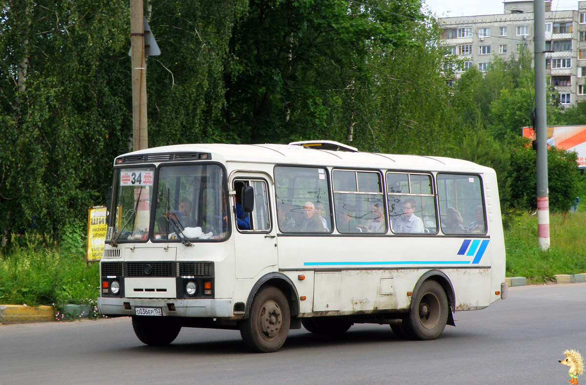 Нижегородская область, ПАЗ-32054-07 № О 036 ЕР 152