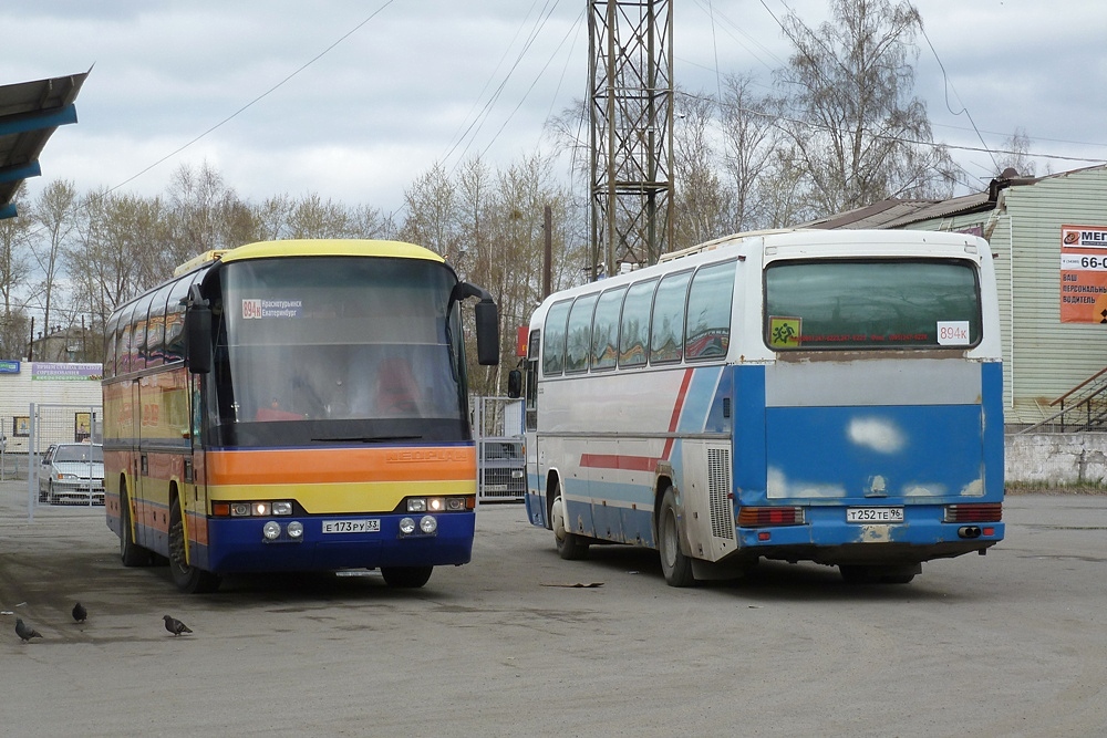 Свердловская область, Neoplan N216SHD Jetliner № Е 173 РУ 33; Свердловская область, Mercedes-Benz O303-15RHD Витязь № Т 252 ТЕ 96; Свердловская область — Автовокзалы, конечные станции и остановки