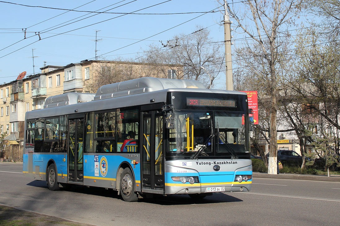 Алматы, Yutong ZK6118HGA № 476