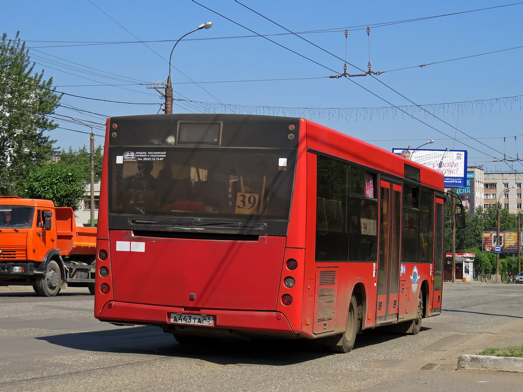 Кировская область, МАЗ-206.068 № А 443 ТА 43