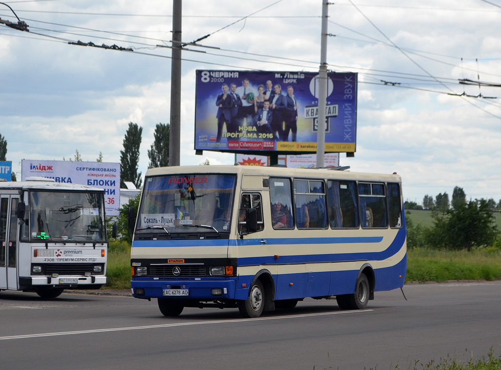 Волынская область, БАЗ-А079.23 "Мальва" № AC 6278 AO; Волынская область, Karosa C734 № AC 3392 BC