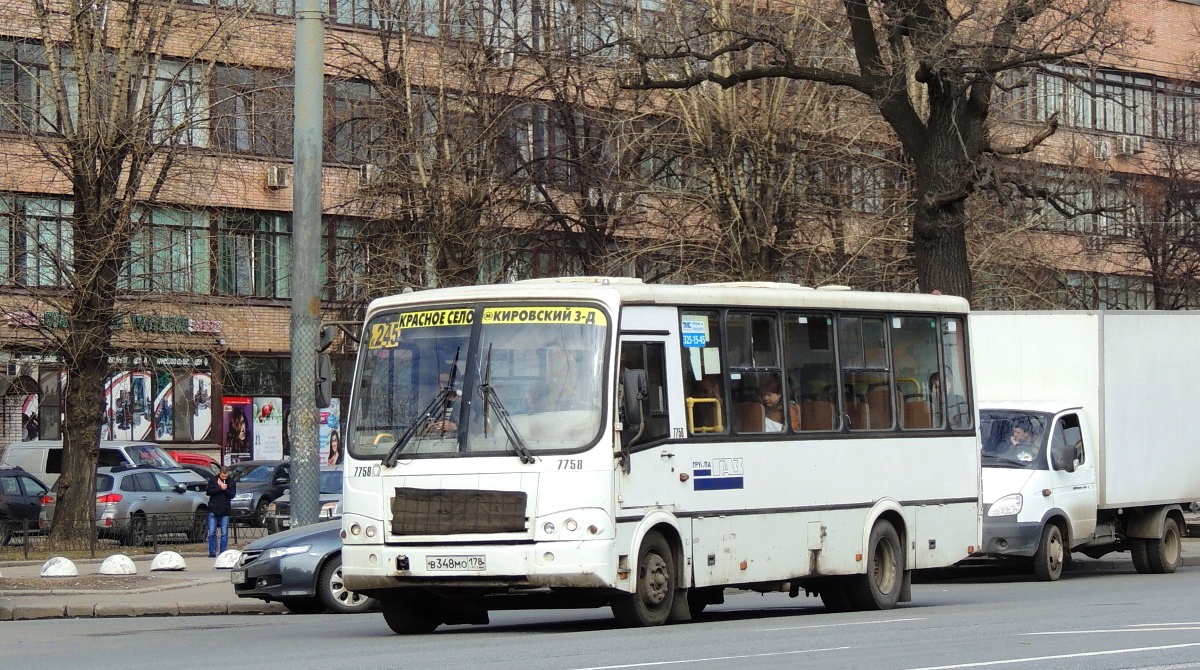 Санкт-Петербург, ПАЗ-320412-05 № 7758