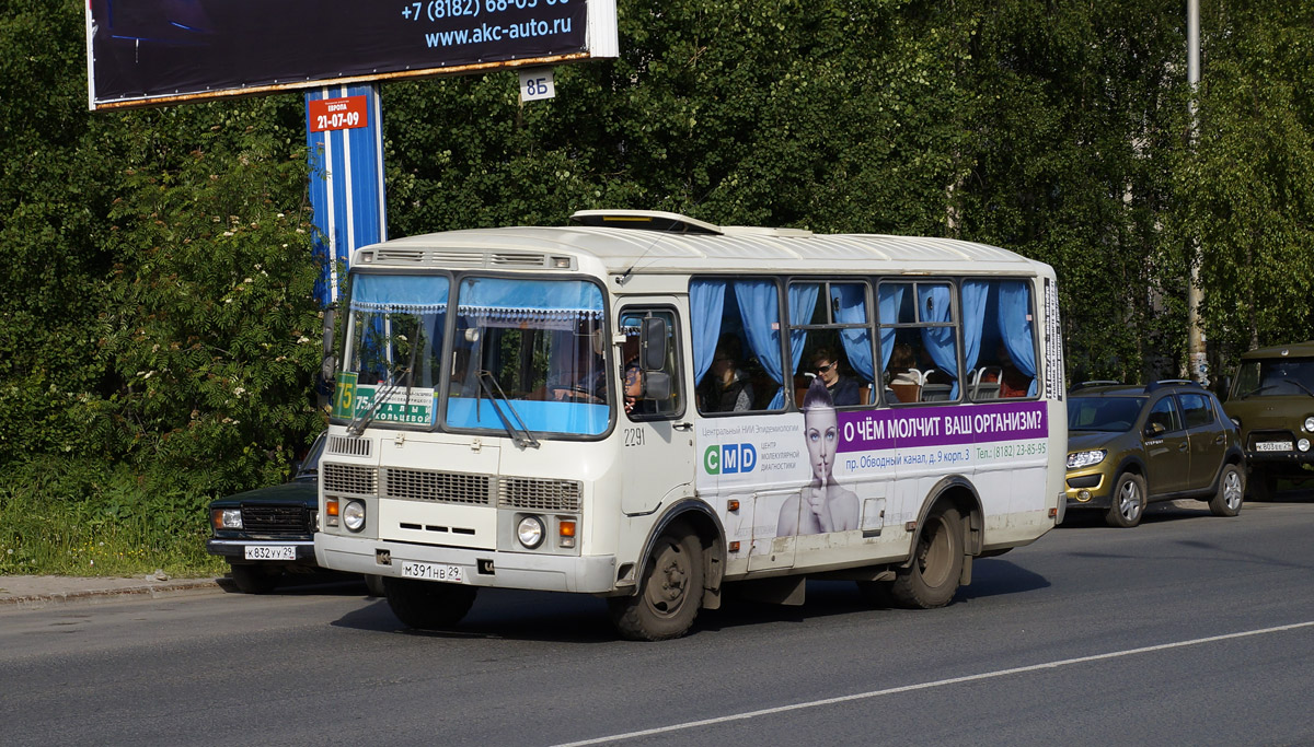 Архангельская область, ПАЗ-32054 № 2291