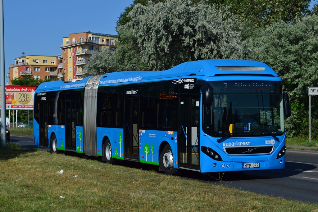Венгрия, Volvo 7900A Hybrid № MYK-372