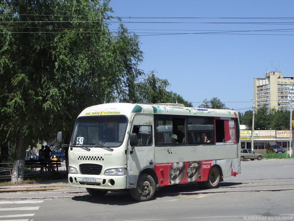 Волгоградская область, Hyundai County SWB C08 (РЗГА) № Е 763 РА 161