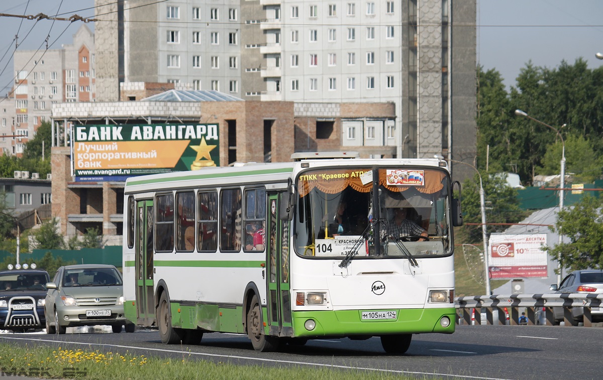 Kraj Krasnojarski, LiAZ-5256.36-01 Nr М 105 НА 124