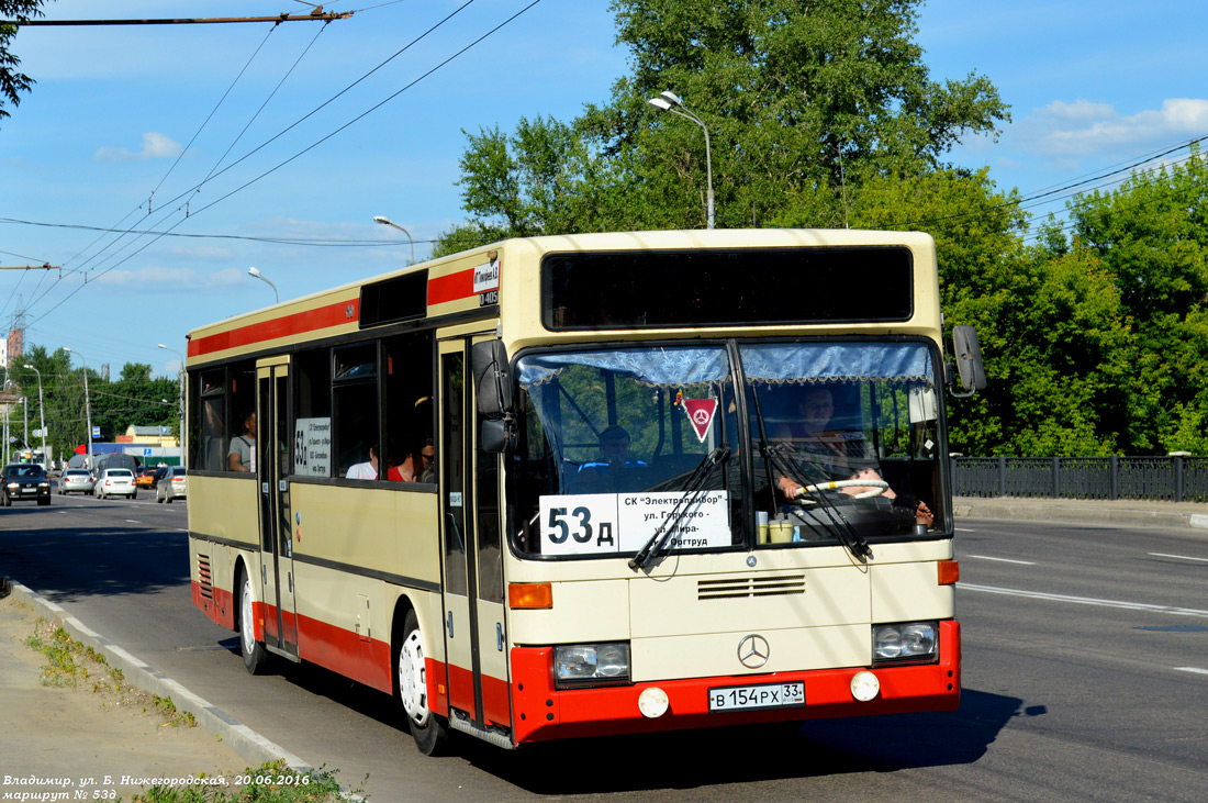 Владимирская область, Mercedes-Benz O405 № В 154 РХ 33