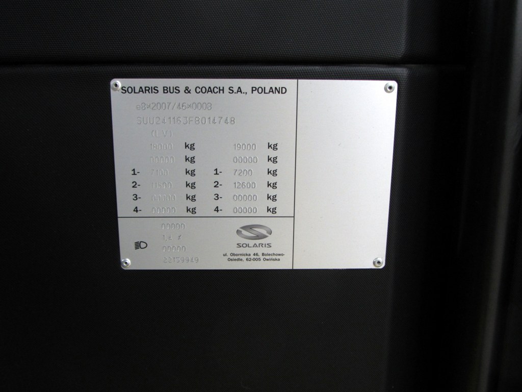 Латвия, Solaris Urbino III 12 № 8221