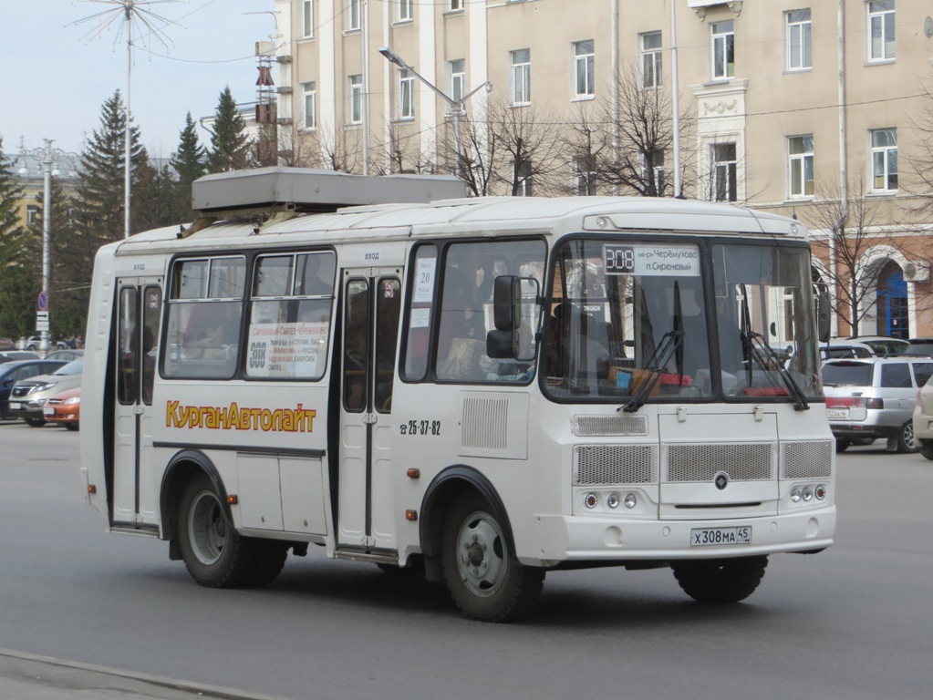 Автобус 308 - Расписание и маршрут