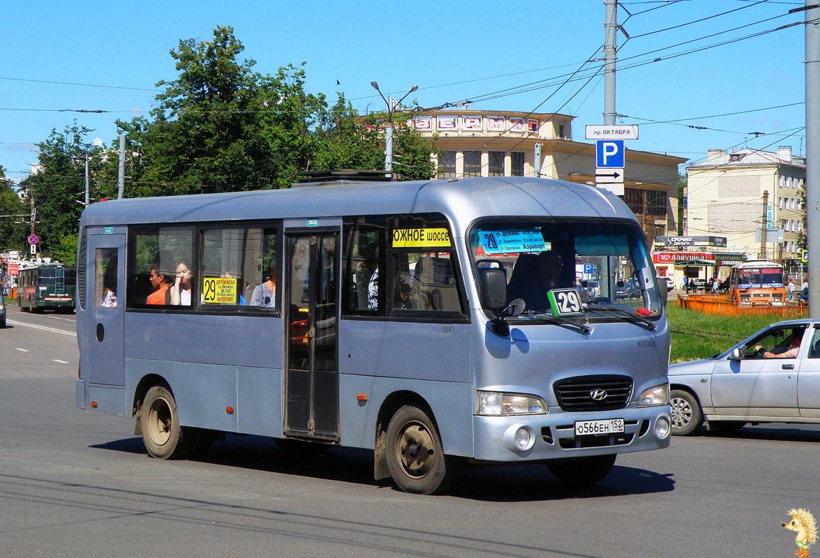 Нижегородская область, Hyundai County LWB C09 (ТагАЗ) № О 566 ЕН 152