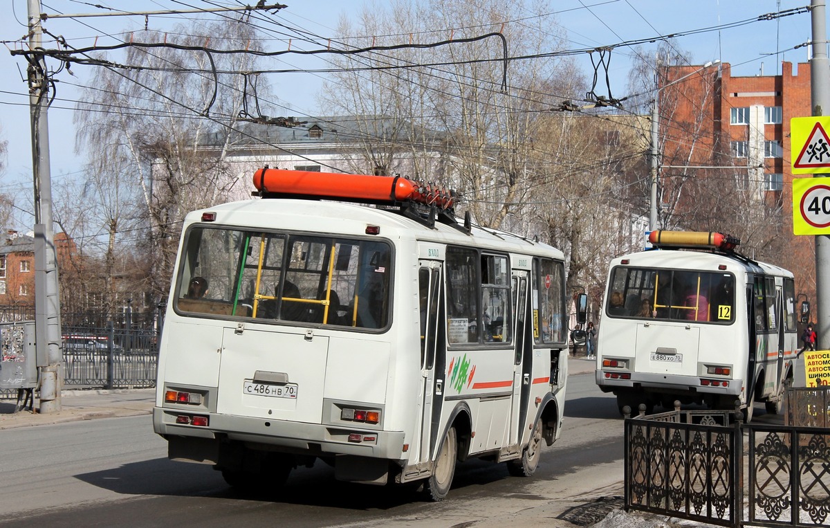 Томская область, ПАЗ-32054 № С 486 НВ 70