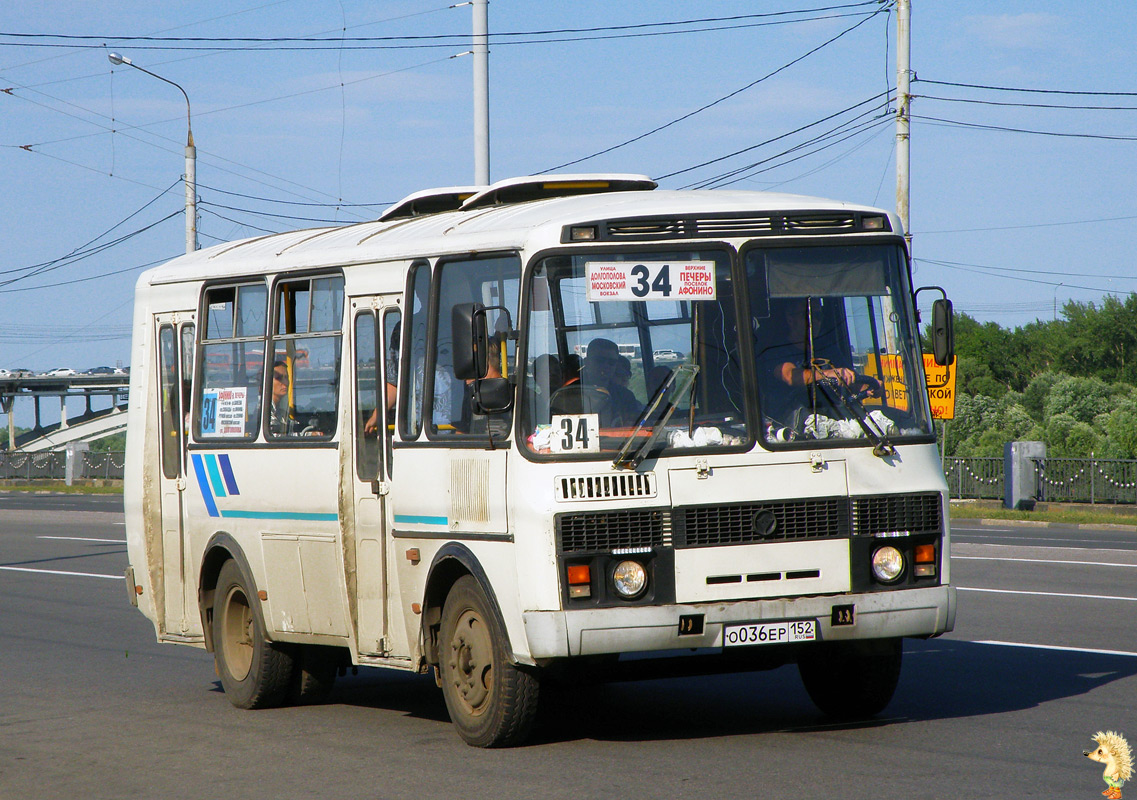 Nizhegorodskaya region, PAZ-32054-07 № О 036 ЕР 152