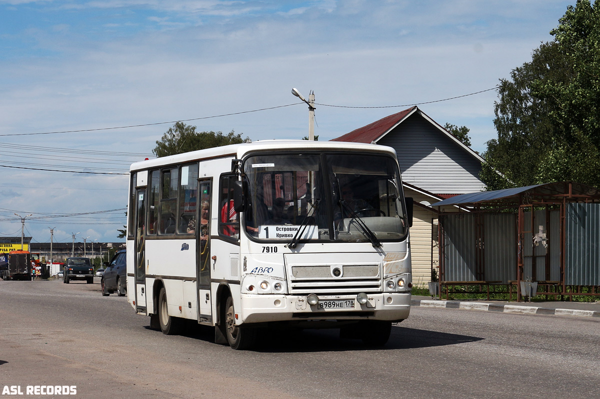 Ленинградская область, ПАЗ-320402-05 № 7910