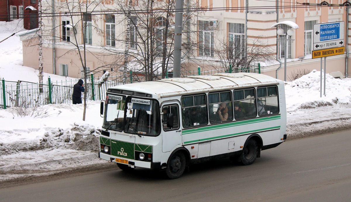 Томская область, ПАЗ-3205-110 № АС 705 70